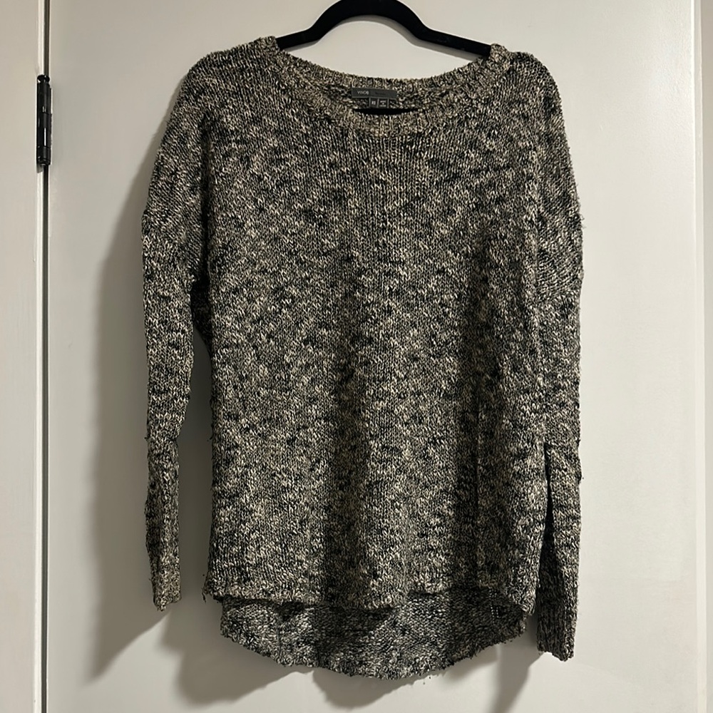 Women's Black and Gray Sweater